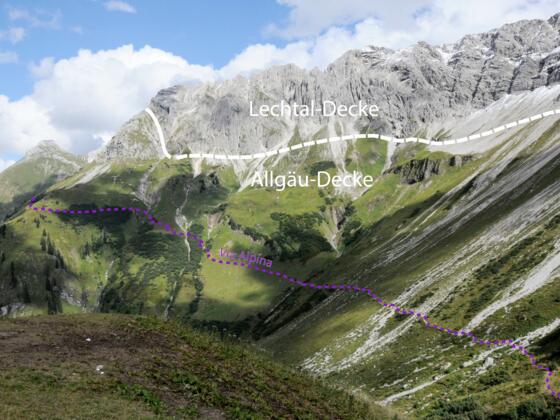 Blick zurück von der Schönberghütte