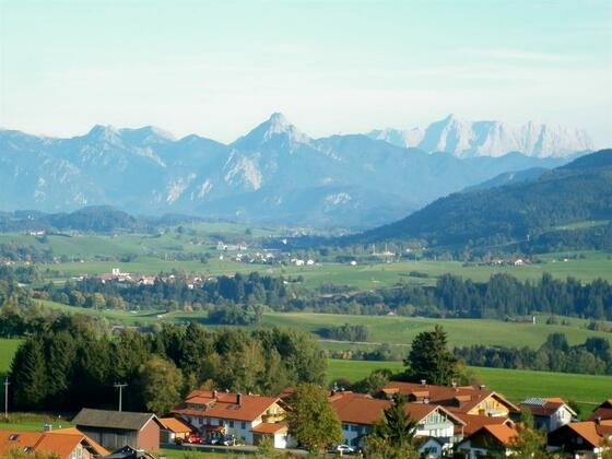 Bergblick und unser Haus
