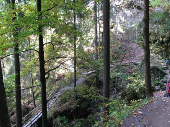 Kessel des Hinanger Wasserfalls