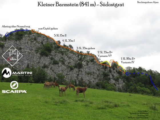 Übersichtsbild Barmstein Südostgrat