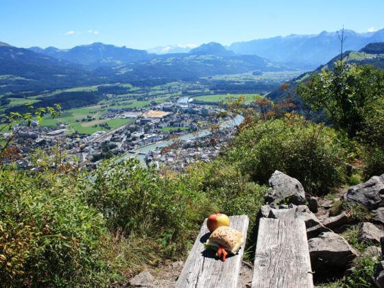 Exponierter Jausenplatz am Kleinen Barmstein