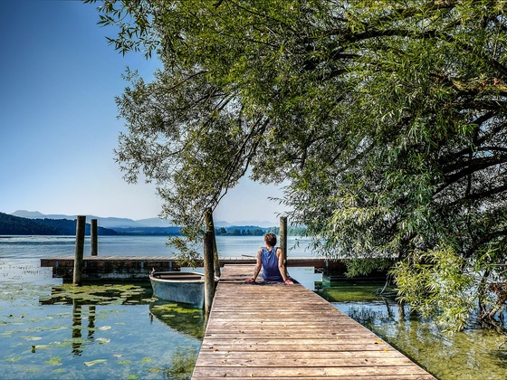 Tachinger See - Strandbad Tengling