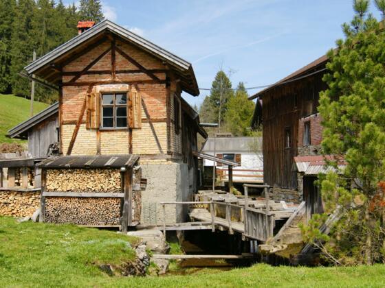 Die alte Säge in Fischen im Allgäu ist über 500 Jahre alt