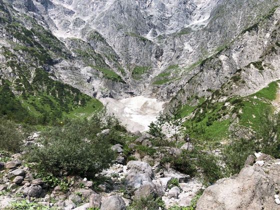 Watzmann Ostwand und Blick zur Eiskapelle 
