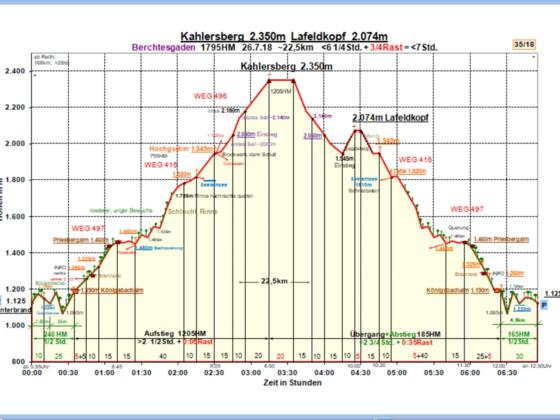 Zeit-Wege-Diagramm im Detail