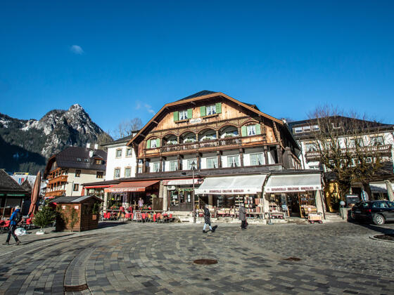 Hotel Schiffmeister und Prinzregent Luitpold Obelsik an der Seelände Königssee