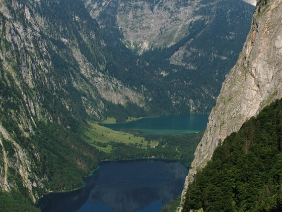 Aussicht auf Königs- und Obersee
