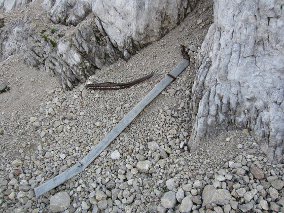 Hubschrauberrotor unweit vom Einstieg