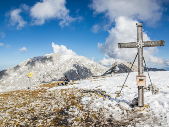 Am Gipfel vom Hohen Brett 2340 Meter