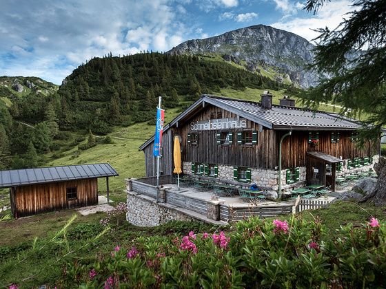 Das Schneibsteinhaus im Hagengebirge