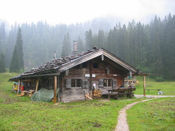 Die Wasseralm inmitten der Berchtesgadener Alpen.