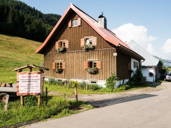 Spannende Alpsennereibesichtigung auf der Alpe Schattwald im Rohrmoostal bei Obermaiselstein