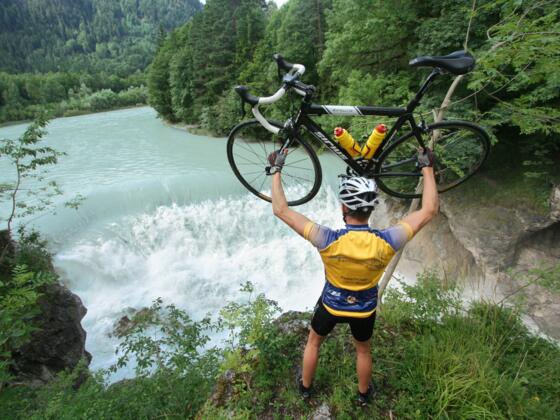 Auf der Strecke: Der Lechfall in Füssen