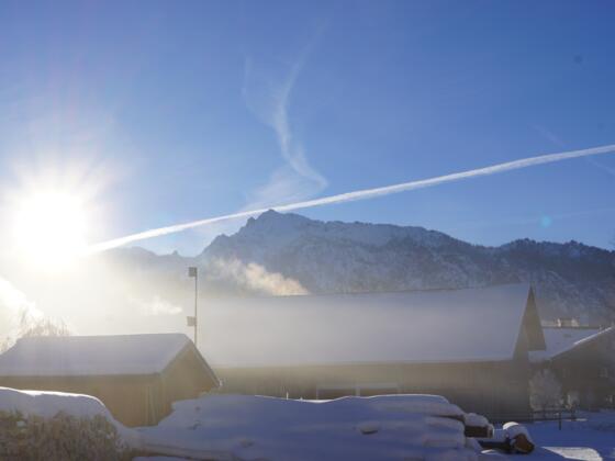 Blick auf den Tegelberg