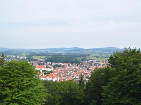 Blick vom Kalvarienberg auf Füssen