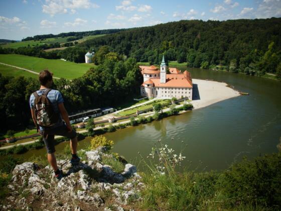 Blick auf das Kloster Weltenburg