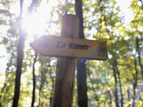 Wanderung in der Klamm in Riedenburg im Altmühltal