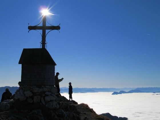 Der Geigelstein im Gegenlicht