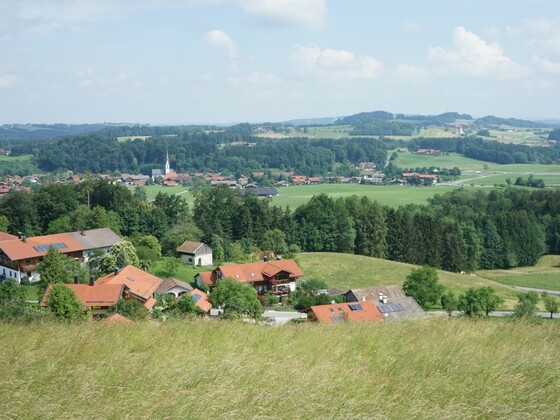 Blick auf Frasdorf hinunter