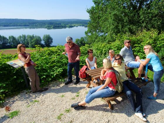 Diese Familie setzt eine Pause ein.