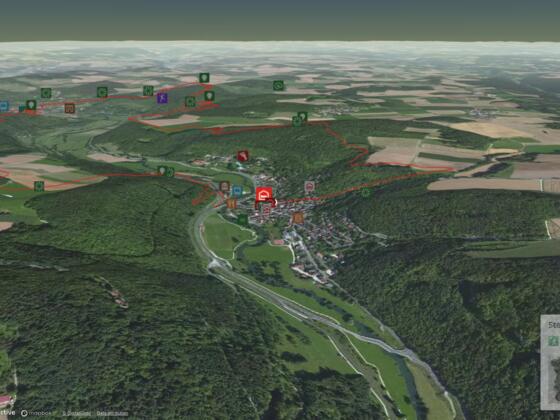 Wanderung in der Fränkischen Schweiz: Wiesenttal-Trail Westschleife Muggendorf-Streitberg