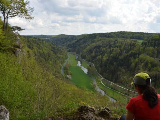 Am Felsensteig im Gebürg mit Blick ins Wiesenttal