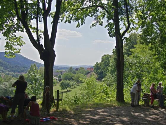 Blick von der Muschelquelle