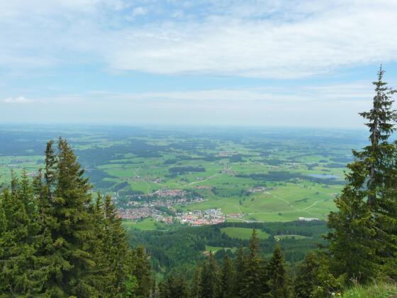 Der Ausblick von der Alpspitze