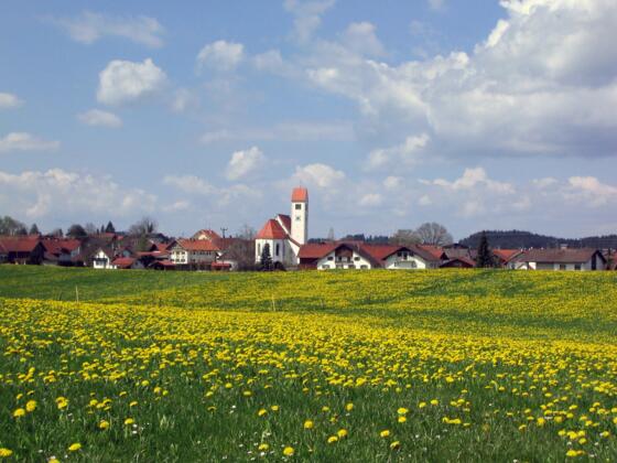 Blick auf Lengenwang