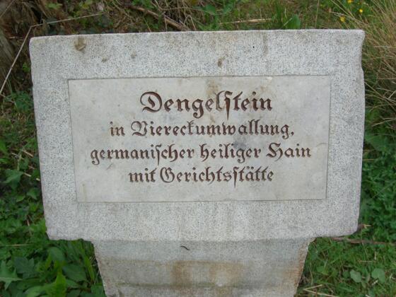 Tafel am Dengelstein