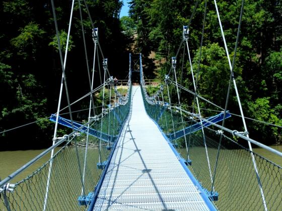 Hängebrücke Altusried - Pfosen
