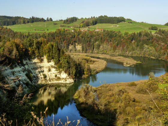 Der Illerdurchbruch am Aussichtspunkt Kalden