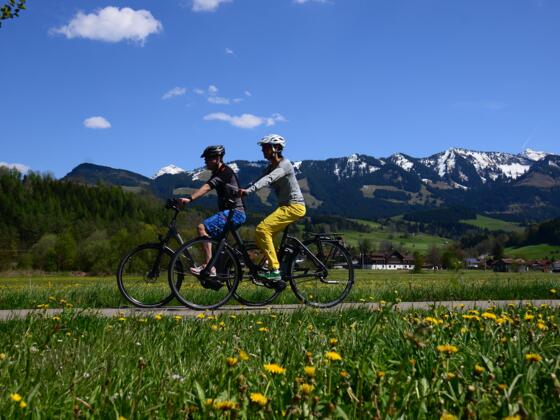 Radfahrer auf der Dörferrunde