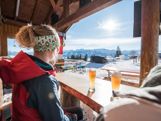 Einkehr auf der Hochbichl-Hütte