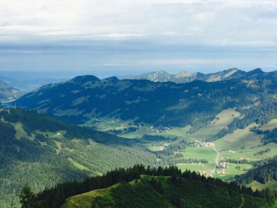 Blick vom Riedberger Horn nach Balderschwang