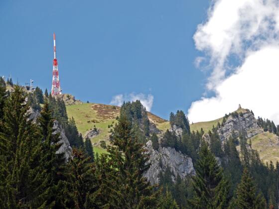 Blick zurück zum Grünten