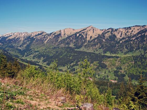 Blick auf die Nagelfluhkette
