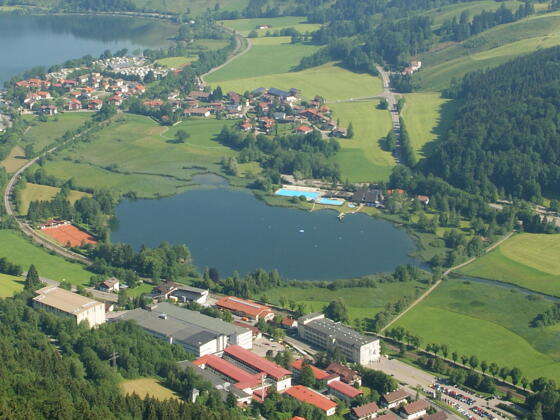 Der Kleine Alpsee mit Freibad