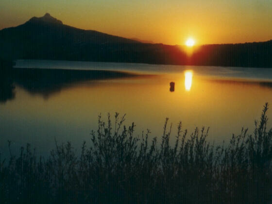 Der Grüntensee in der Abendstimmung.
