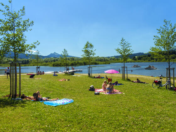 Naturbadeplatz Grüntensee beim Campingsplatz 