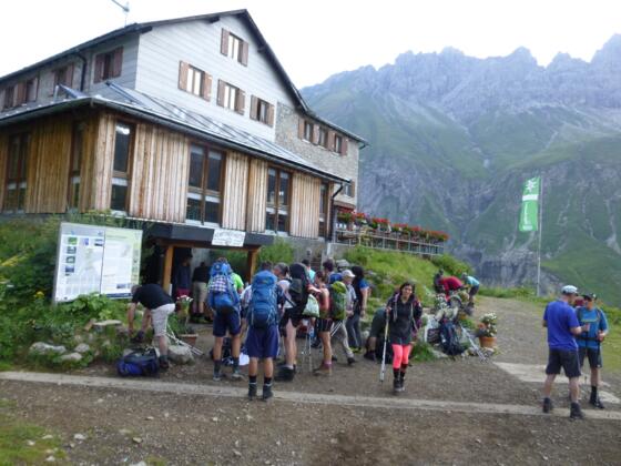 Aufbruchstimmung an der Kemptner Hütte