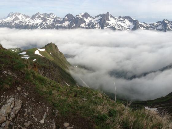 Ausblicke - Daumengruppe und Mindelheimer Klettersteig