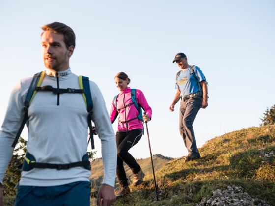 Es darf auch mal bergab gehen.