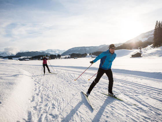Langlaufen &amp; Skating auf der Sonnenalp Loipe - Ofterschwang
