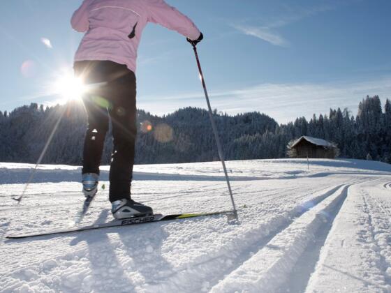 Skating auf der Ried Loipe