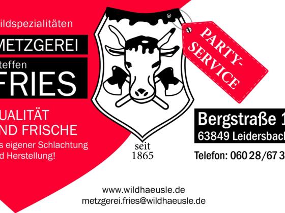 Visitenkarte Metzgerei Fries