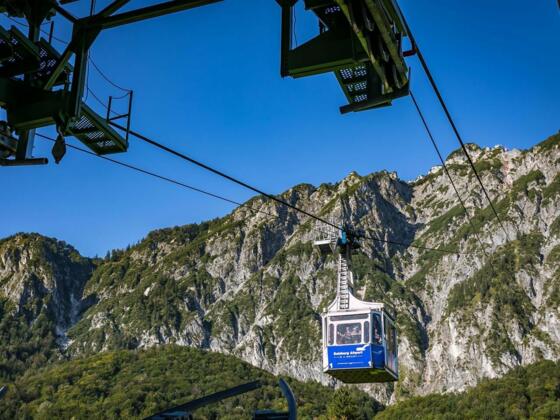 Die Untersbergbahn bringt dich bequem auf den Hausberg der Stadt Salzburg.