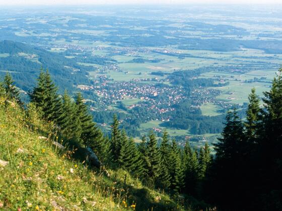Blick vom Farrenpoint auf das Inntal