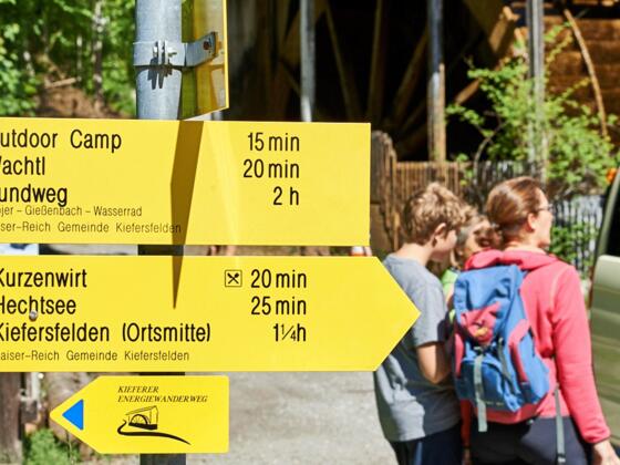 Kieferer Energiewanderweg - entlang des Energiespenders Kieferbach