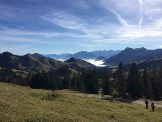 Erster Blick auf Inntal und Kaiser